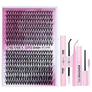 Diy Lash Extension Kit 320Pcs Individual Lashes Cluster, 9-16Mm Mix 30D 40D